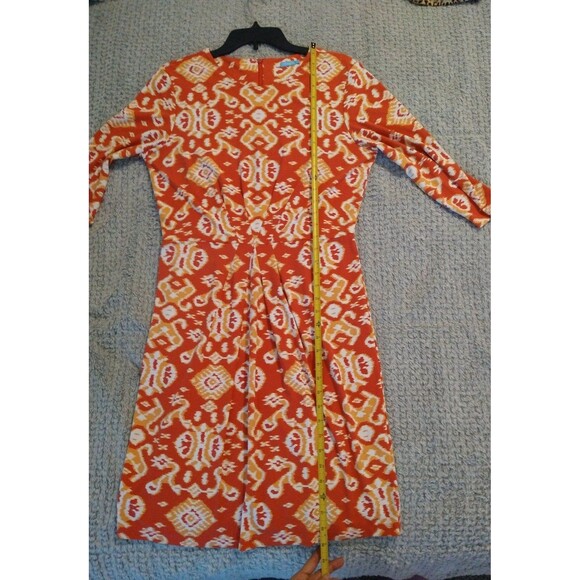 J. McLaughlin knee length dress Lrg Boho Cottage Core Beachy - Picture 6 of 9